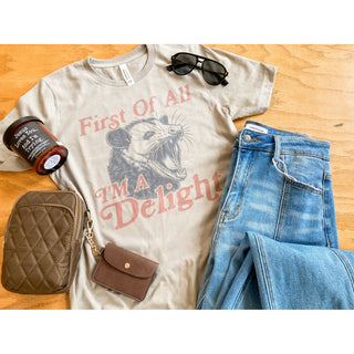 First of all I’m a Delight | Graphic Short-Sleeved Tee | KT-08