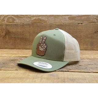 Bigfoot Peace Hat | Brown/Khaki | SQ-02