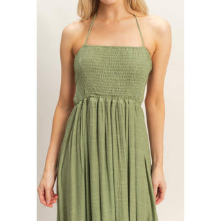 Olive Grove Maxi Dress HY-04