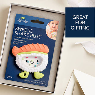 Sweetie Shake Plus™ | Silicone Teether plus Rattle Toy | Itzy Ritzy