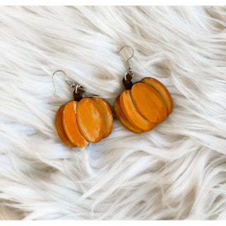 Wooden Fall Earrings