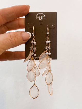 Jumble Faux Shell & Pearl Dangle Earrings