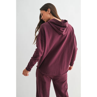 Bonfire Nights Hoodie in Dark Plum MB-56