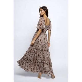 Floral Maxi Dress with side slits ST-07