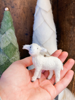 Little Lamb Standing Christmas Ornament