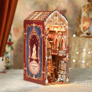 DIY Book Nook Kit | Enchanted Rose w/ Dust Cover | HTQ147