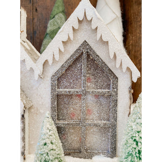 Snowy Village Lighted Christmas House
