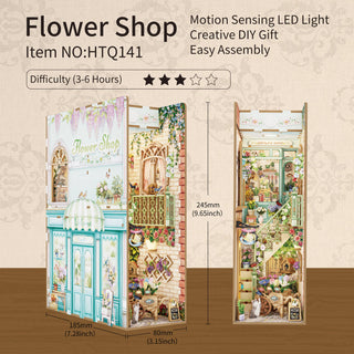 DIY Book Nook Kit: Flower Shop HTQ141