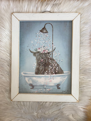 Floral Animal in Tub Signs JM-73