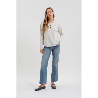 Everyday Ease Henley Knit Top | BP-44