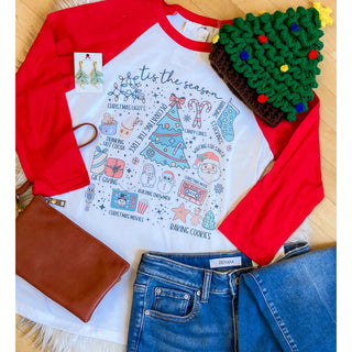 Tis the Season | Graphic Baseball 3/4 Tee | KT-202