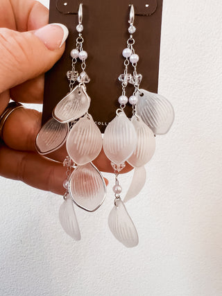 Jumble Faux Shell & Pearl Dangle Earrings