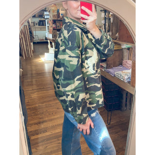 Wild Horse Washed Camo Denim Jacket | LL-05