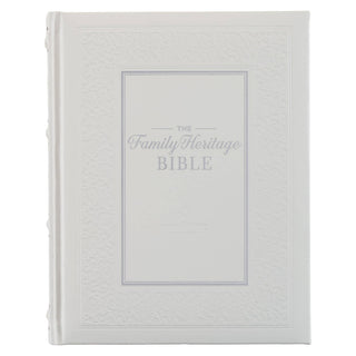 NLT The Family Heritage Bible | Hardcover | White