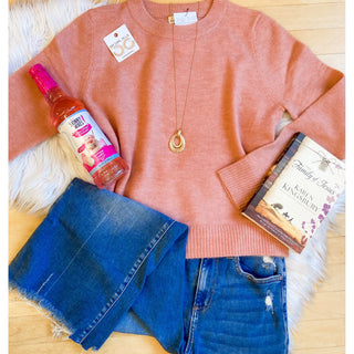 Rosewood Sweater l Dusty Rose l Be Cool l BC-22