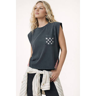 250th USA Star Pocket Stripe Side Tank | KA-04