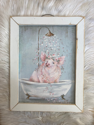 Floral Animal in Tub Signs JM-73