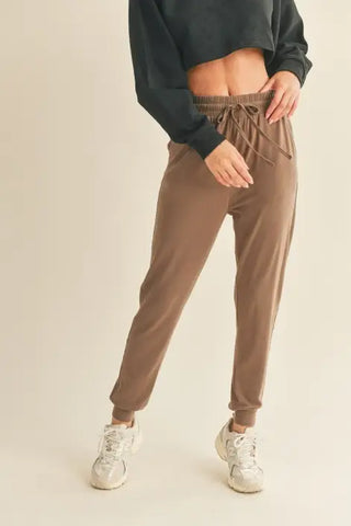 Mocha Soft Touch Relaxed Jogger KC-08