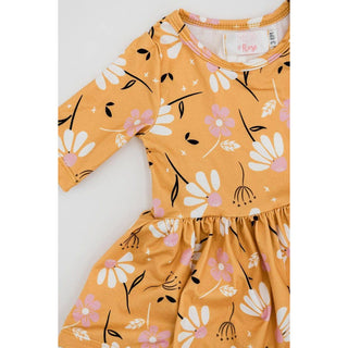Twirl Bodysuit | Gold | Dandelions in Fall | Mila & Rose | MR-36
