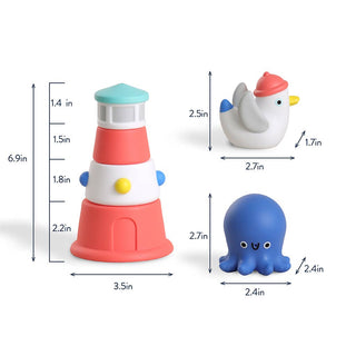 Itzy Stack & Squirt™ – Anchors Aweigh Bath Toy
