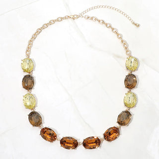 The Camille Faceted Stone Statement Necklace SC-04