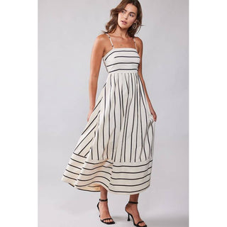 Wildflower Striped Maxi Dress UD-35