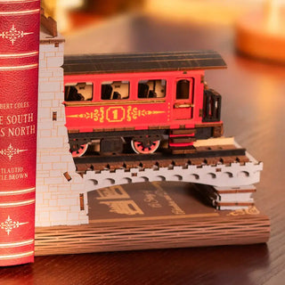 Century Train Rolife DIY Kit Booknook Wooden Puzzle