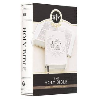 KJV Compact Bible Large Print | Faux Leather | White | CG-07