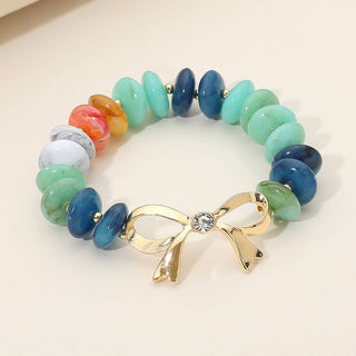 Golden Bow Charm Bracelet