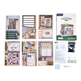 DIY Miniature House Kit: Coffee Shop