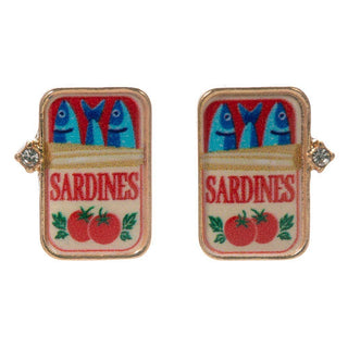 Sardine Can Stud Earrings | SS-03