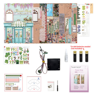 DIY Book Nook Kit: Flower Shop HTQ141
