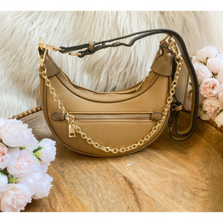 Moon Shoulder Bag with Chain | Jen & Co.