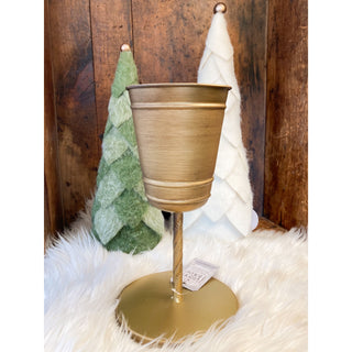 Ragon House Gold Bell Pillar Candle Stand – 11.5"
