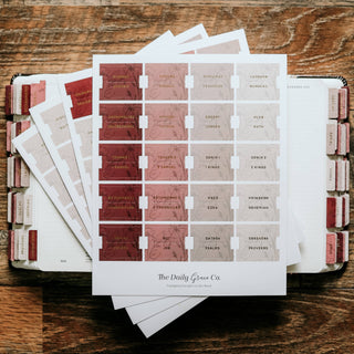 Rose Floral Bible Tabs by The Daily Grace Co