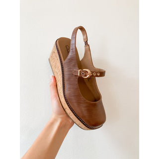 Corkys Pity Party Cognac Wedge Clogs
