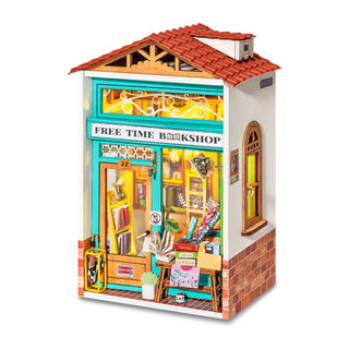 Free Time Bookshop Robotime DIY Mini House Craft Kit