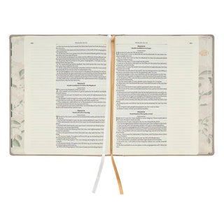 Trust Taupe Faux Leather Large Print KJV Note-Taking Bible