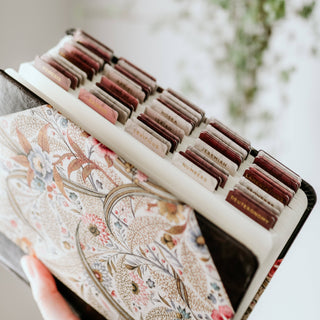 Rose Floral Bible Tabs by The Daily Grace Co