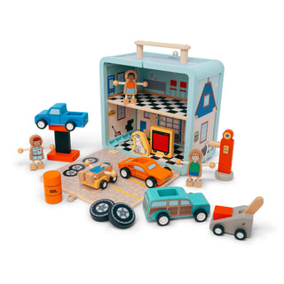 Suitcase Series: Auto Repair Shop Playset