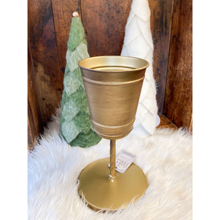 Ragon House Gold Bell Pillar Candle Stand – 11.5"