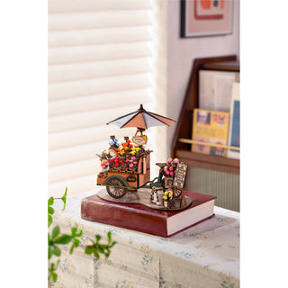 3D Wooden Puzzle: Blossom Cart