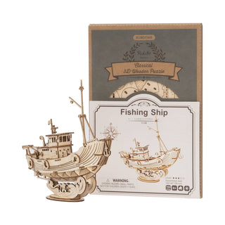 Rolife 3D Woooden Puzzle DIY Fishing Ship