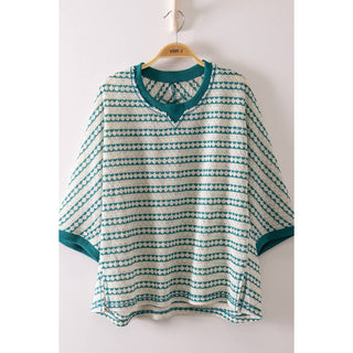 Sunlit Stripe Knit Top - VJ-10