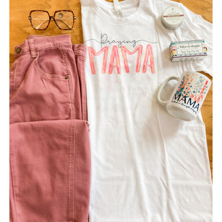 Praying Mama Short Sleeve Graphic Tee | KT-298