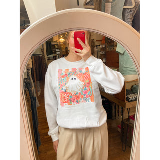 Ghost and Pumpkin Sweater  l KT-372