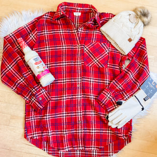 Button Down Plaid Shirt | LM-32