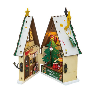 Twinkling Christmas House Rolife DIY House Wooden