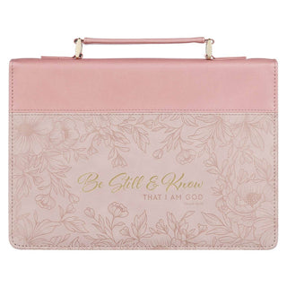 Bible Cover Fashion Two-tone Pink | Be Still & Know | Ps. 46:10