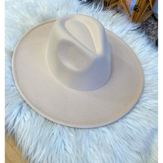Wide Brim Panama Fedora Hat KP-01